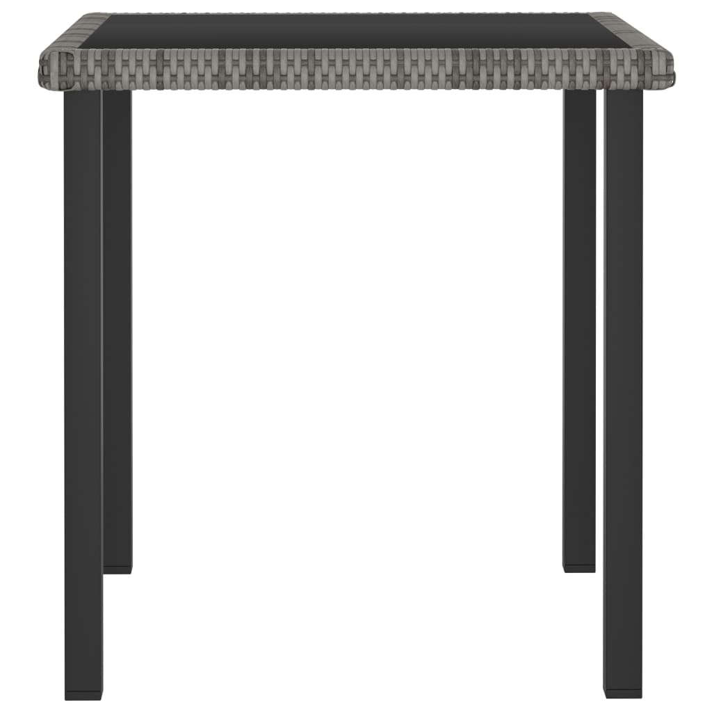 5-delige Tuinset poly rattan grijs – afbeelding 4