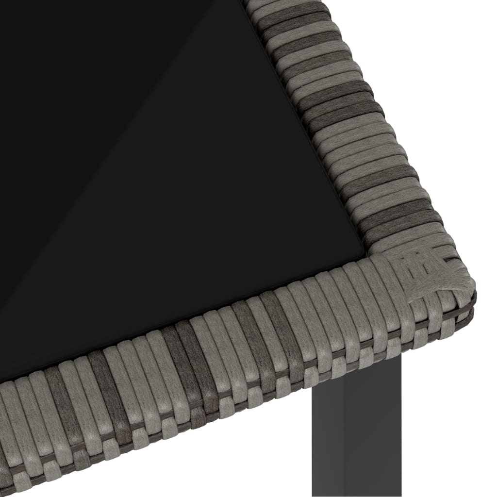 5-delige Tuinset poly rattan grijs – afbeelding 5