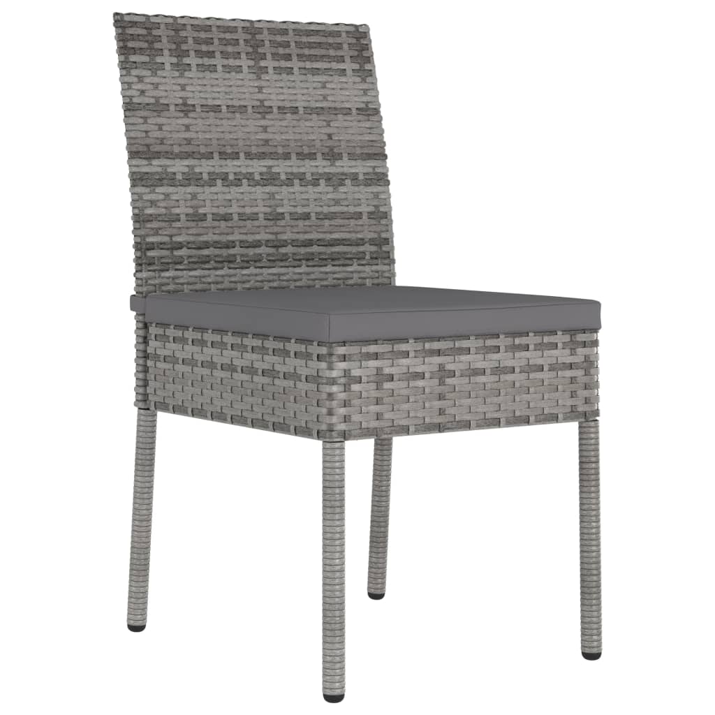5-delige Tuinset poly rattan grijs – afbeelding 7