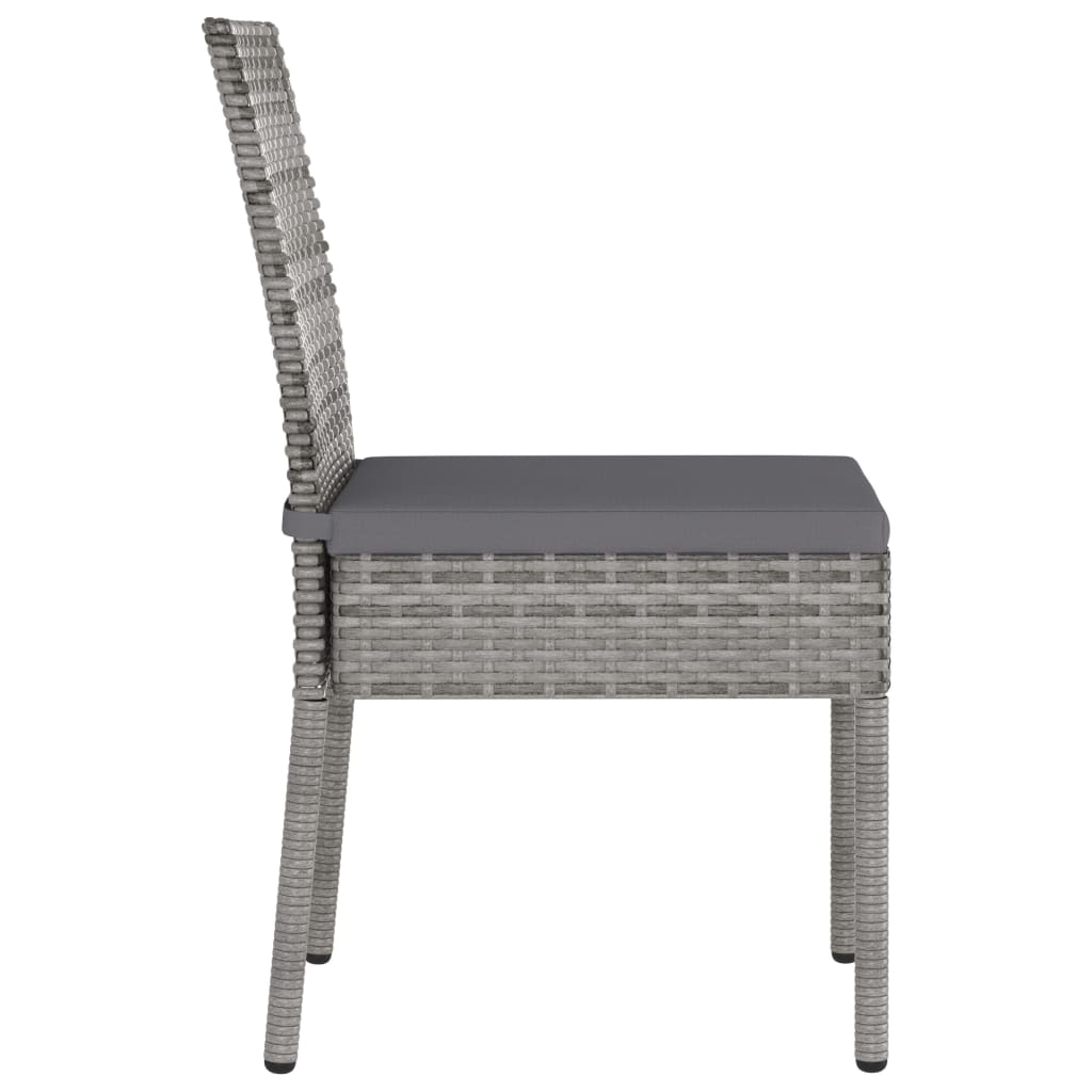 5-delige Tuinset poly rattan grijs – afbeelding 8