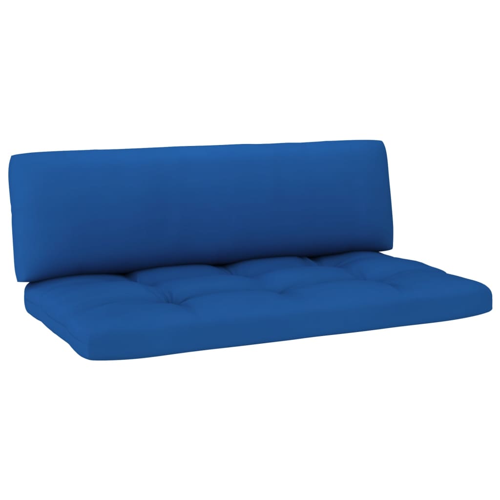 4-delige Loungeset pallet met kussens wit geïmpregneerd hout – afbeelding 6