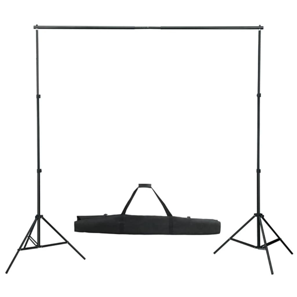 Fotostudioset met softboxlampen, achtergrond en reflector – afbeelding 4