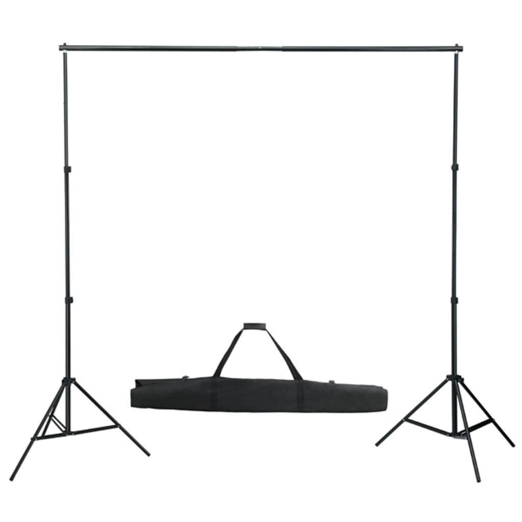 Fotostudioset met lampen, paraplu's, achtergrond en reflector – afbeelding 3