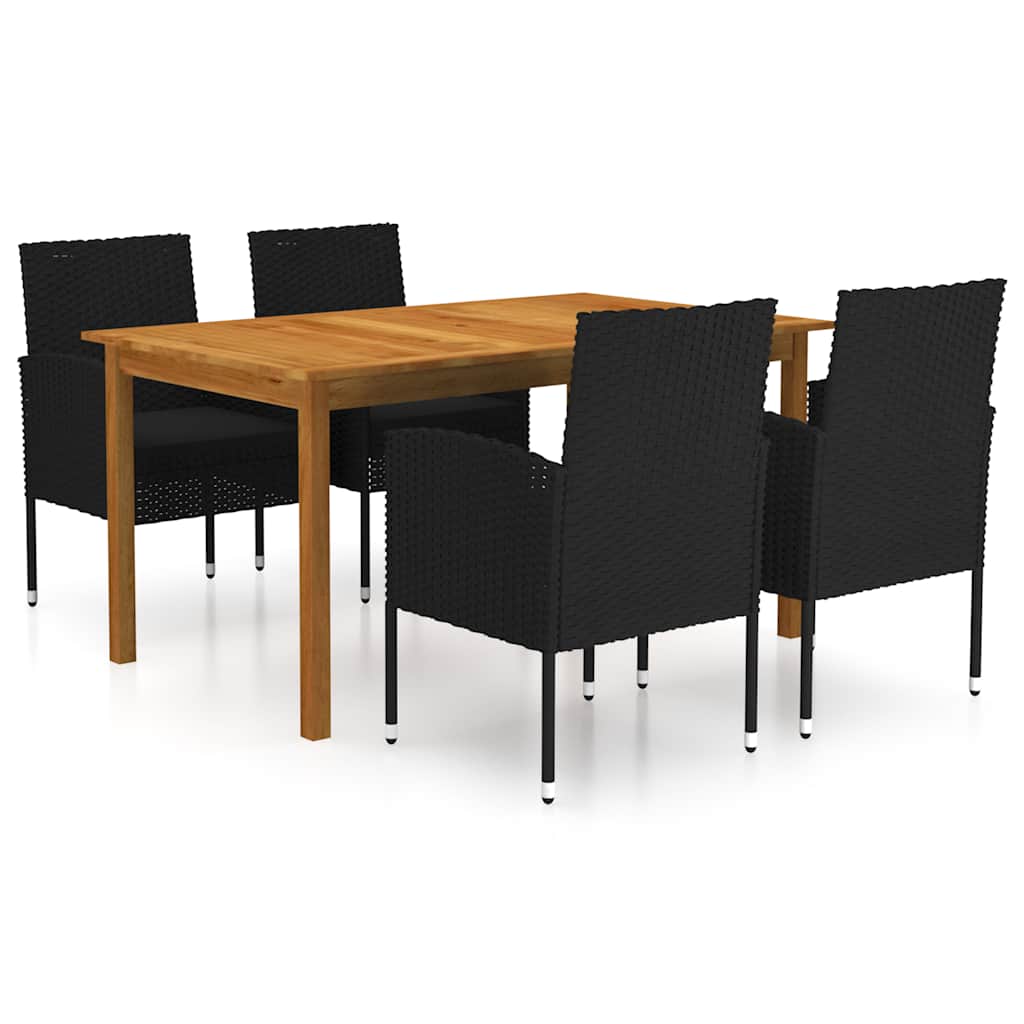5-delige Tuinset zwart