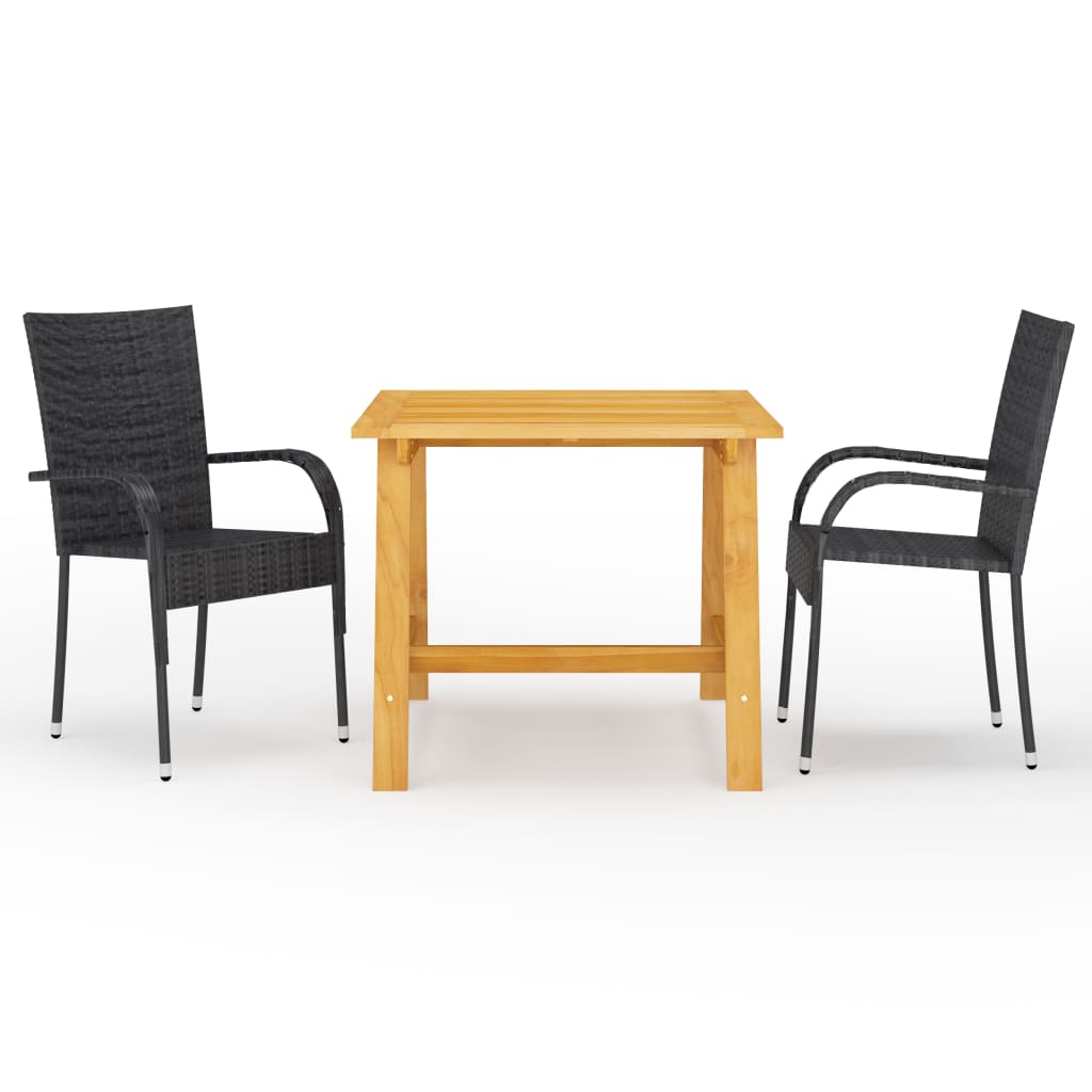 3-delige Tuinset zwart – afbeelding 1