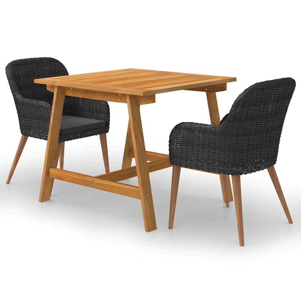 3-delige Tuinset zwart – afbeelding 1