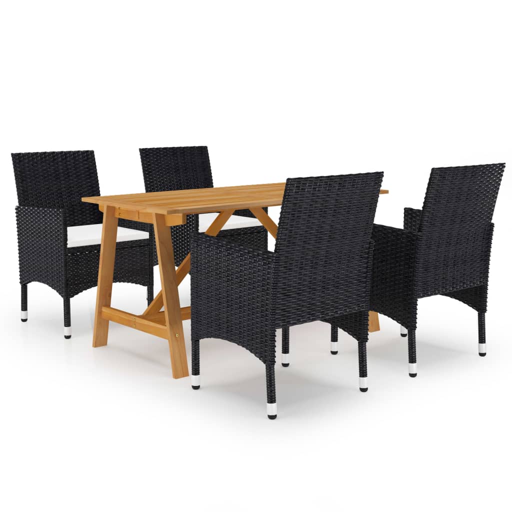 5-delige Tuinset zwart