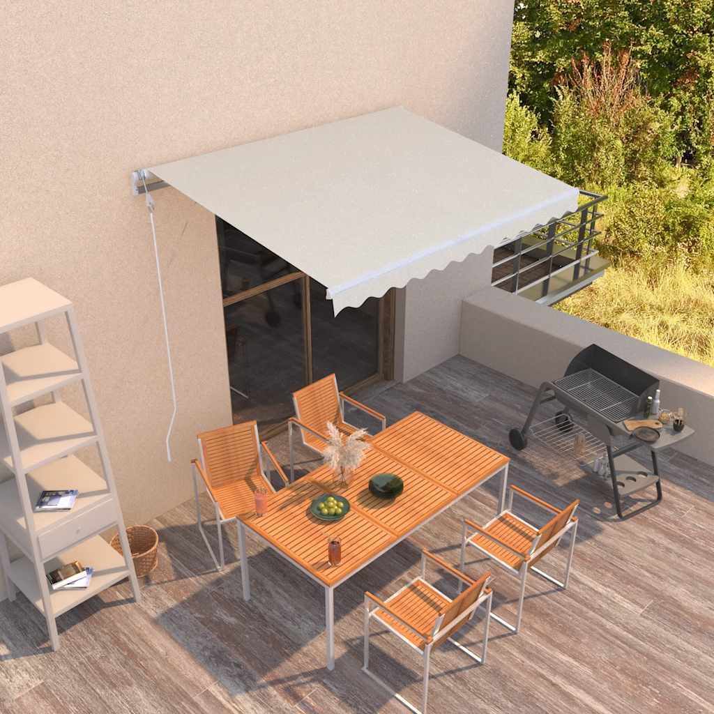 Luifel automatisch uittrekbaar 300x250 cm crème