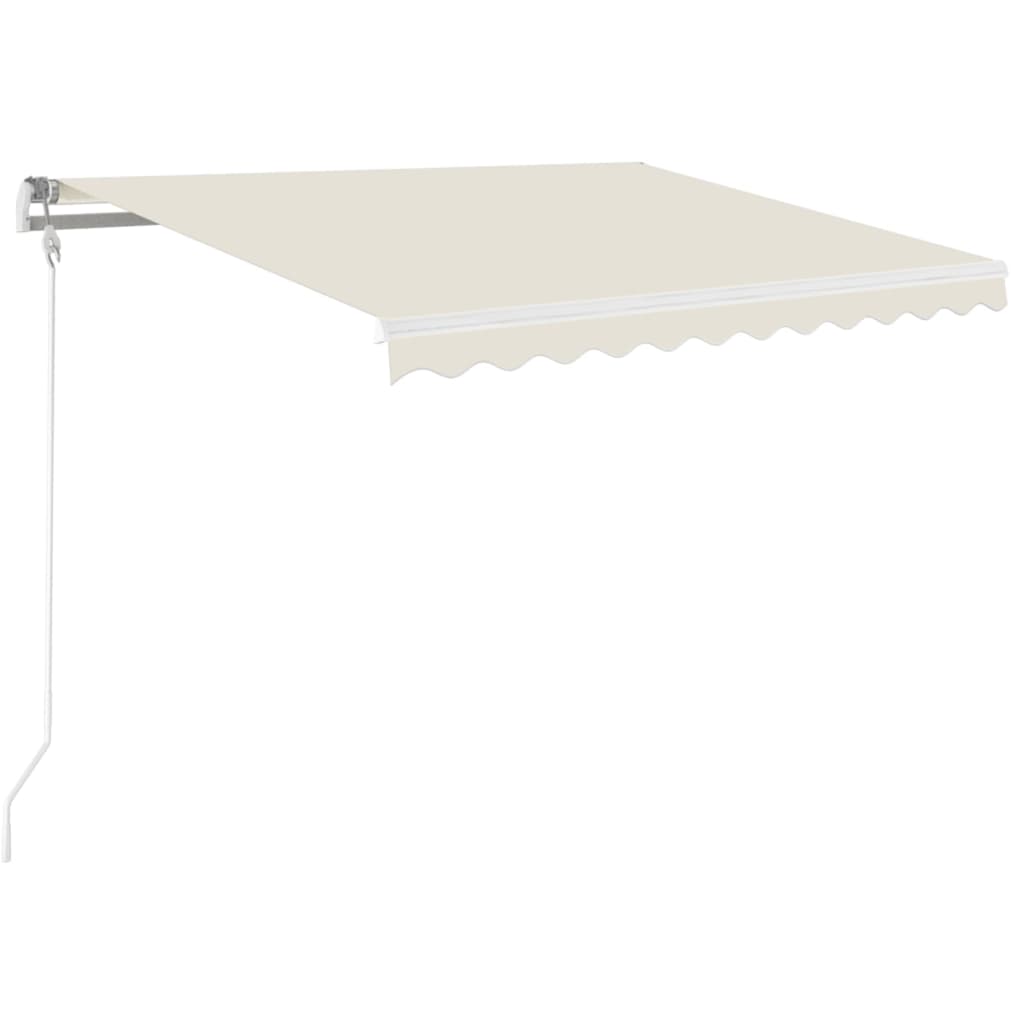 Luifel automatisch uittrekbaar 350x250 cm crèmekleurig – afbeelding 2