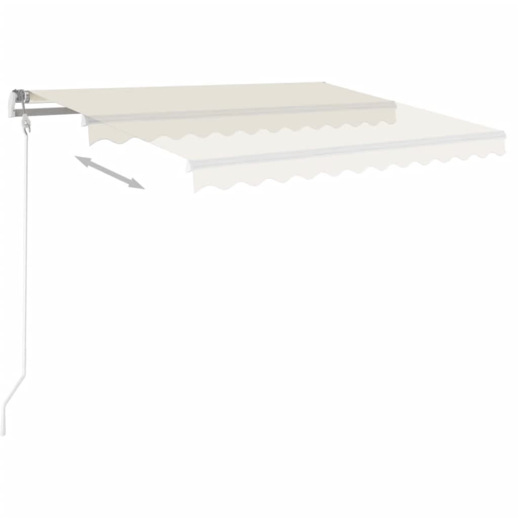 Luifel automatisch uittrekbaar 350x250 cm crèmekleurig – afbeelding 8