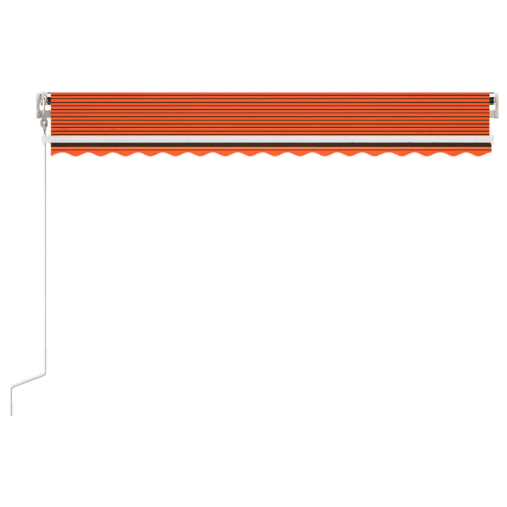 Luifel automatisch uittrekbaar 450x300 cm oranje en bruin – afbeelding 3
