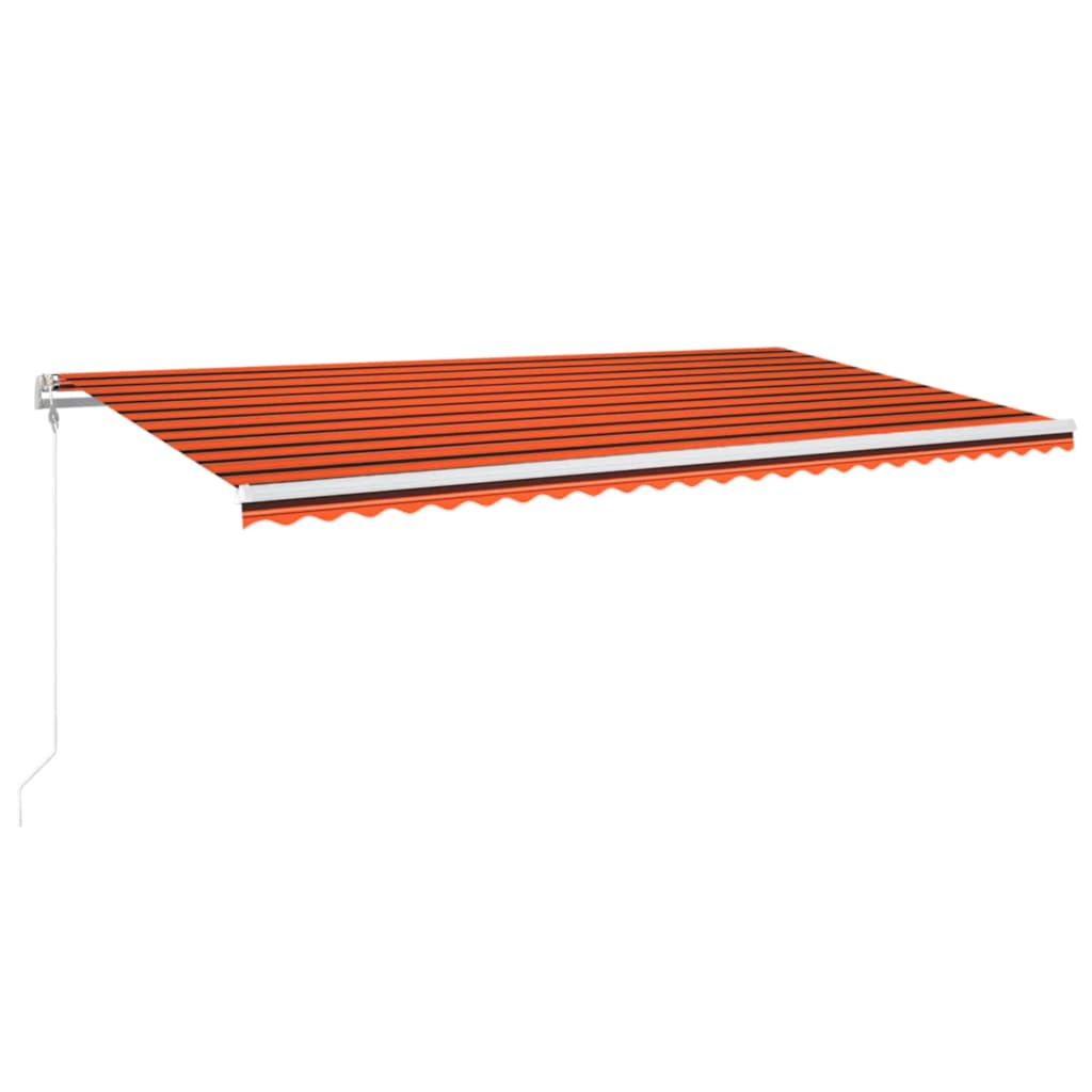 Luifel automatisch uittrekbaar 600x300 cm oranje en bruin – afbeelding 2