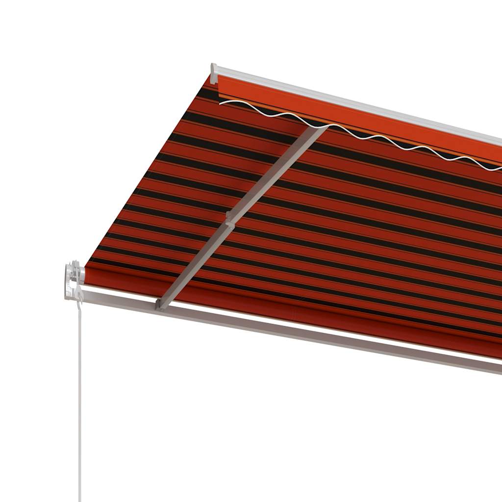 Luifel automatisch uittrekbaar 600x300 cm oranje en bruin – afbeelding 5