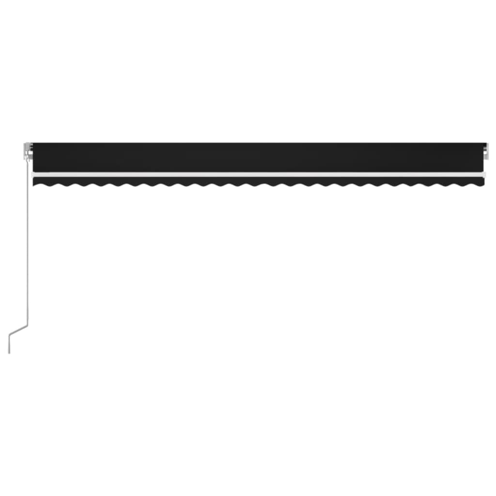 Luifel handmatig uittrekbaar 600x350 cm antracietkleurig – afbeelding 3