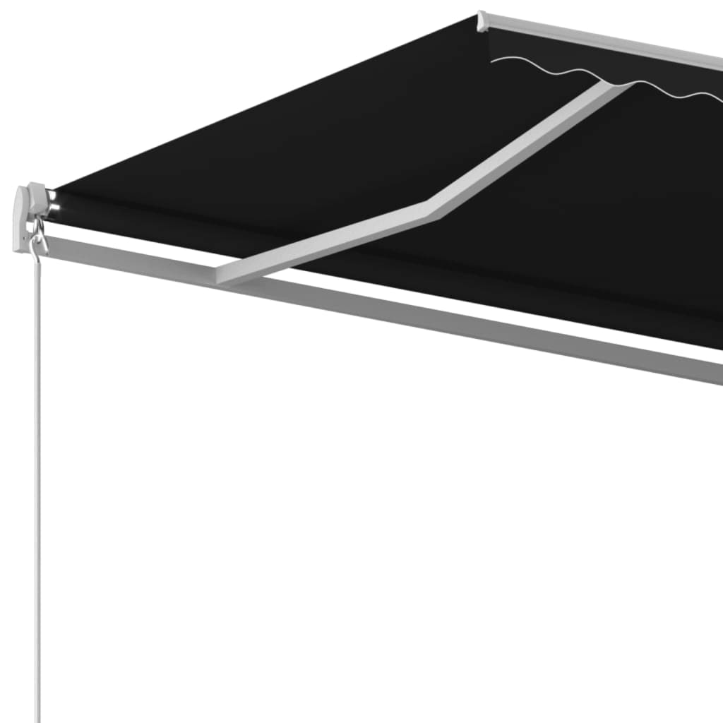 Luifel handmatig uittrekbaar 600x350 cm antracietkleurig – afbeelding 4