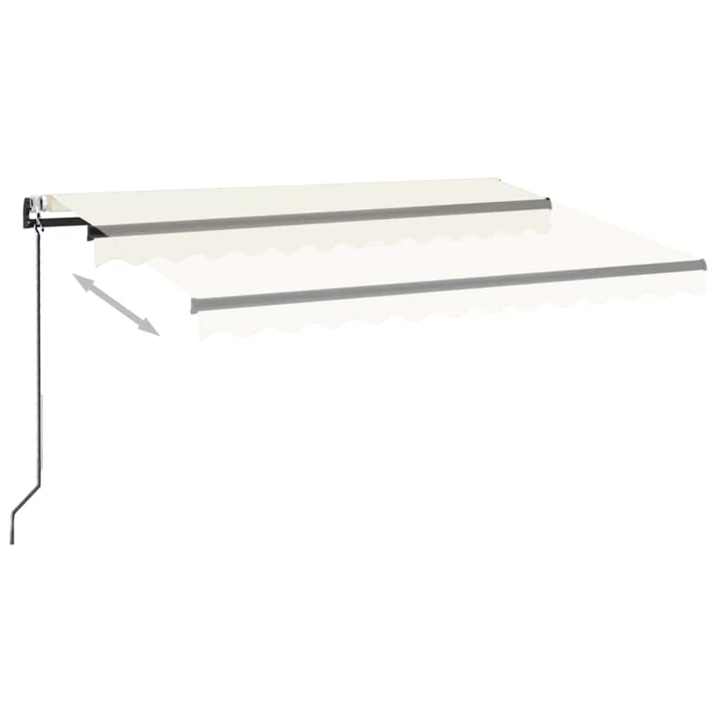 Luifel automatisch uittrekbaar 300x250 cm crèmekleurig – afbeelding 3