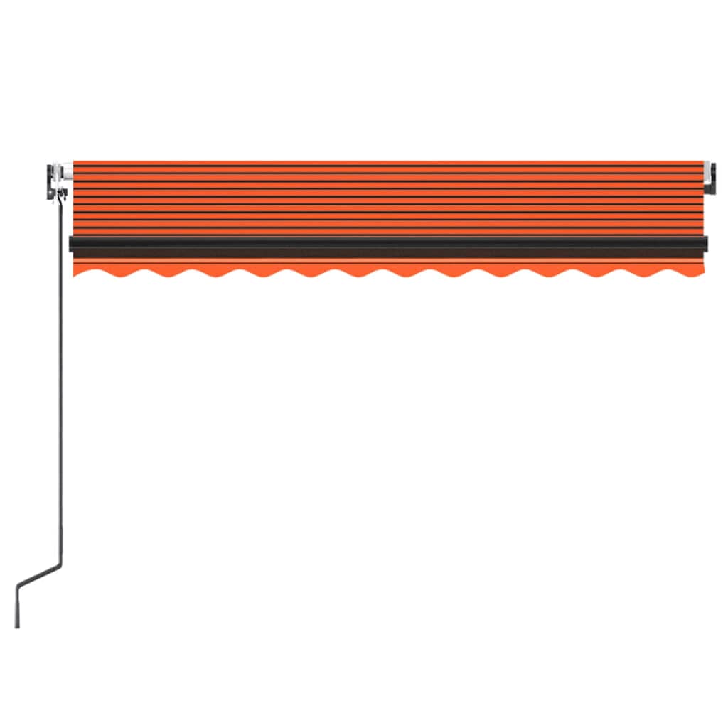 Luifel automatisch uittrekbaar 300x250 cm oranje en bruin – afbeelding 4