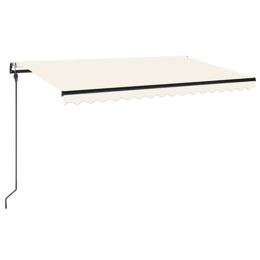 Luifel automatisch uittrekbaar 400x300 cm crèmekleurig – afbeelding 2