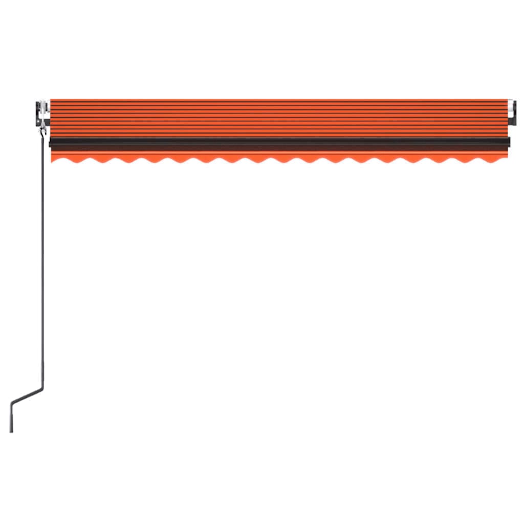 Luifel automatisch uittrekbaar 400x300 cm oranje en bruin – afbeelding 4