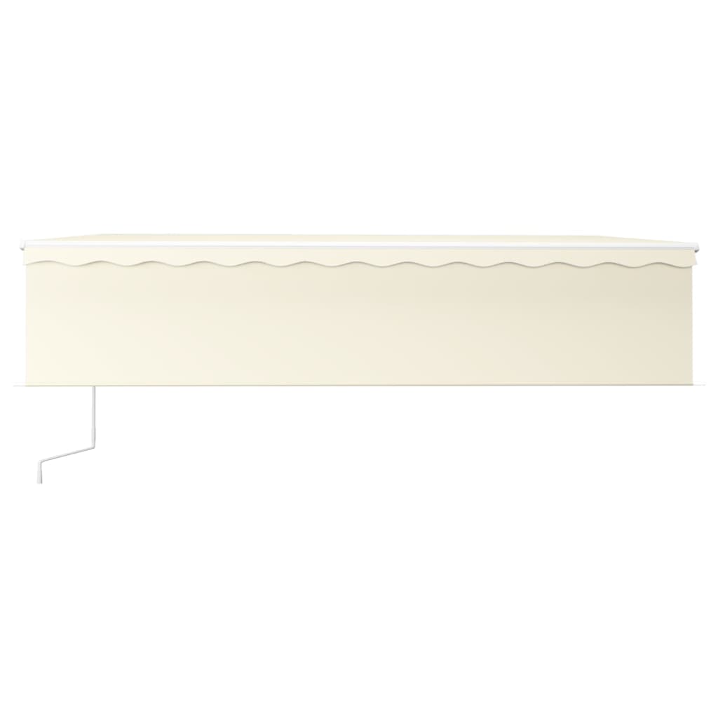 Luifel automatisch met rolgordijn LED windsensor 6x3 m crème – afbeelding 3