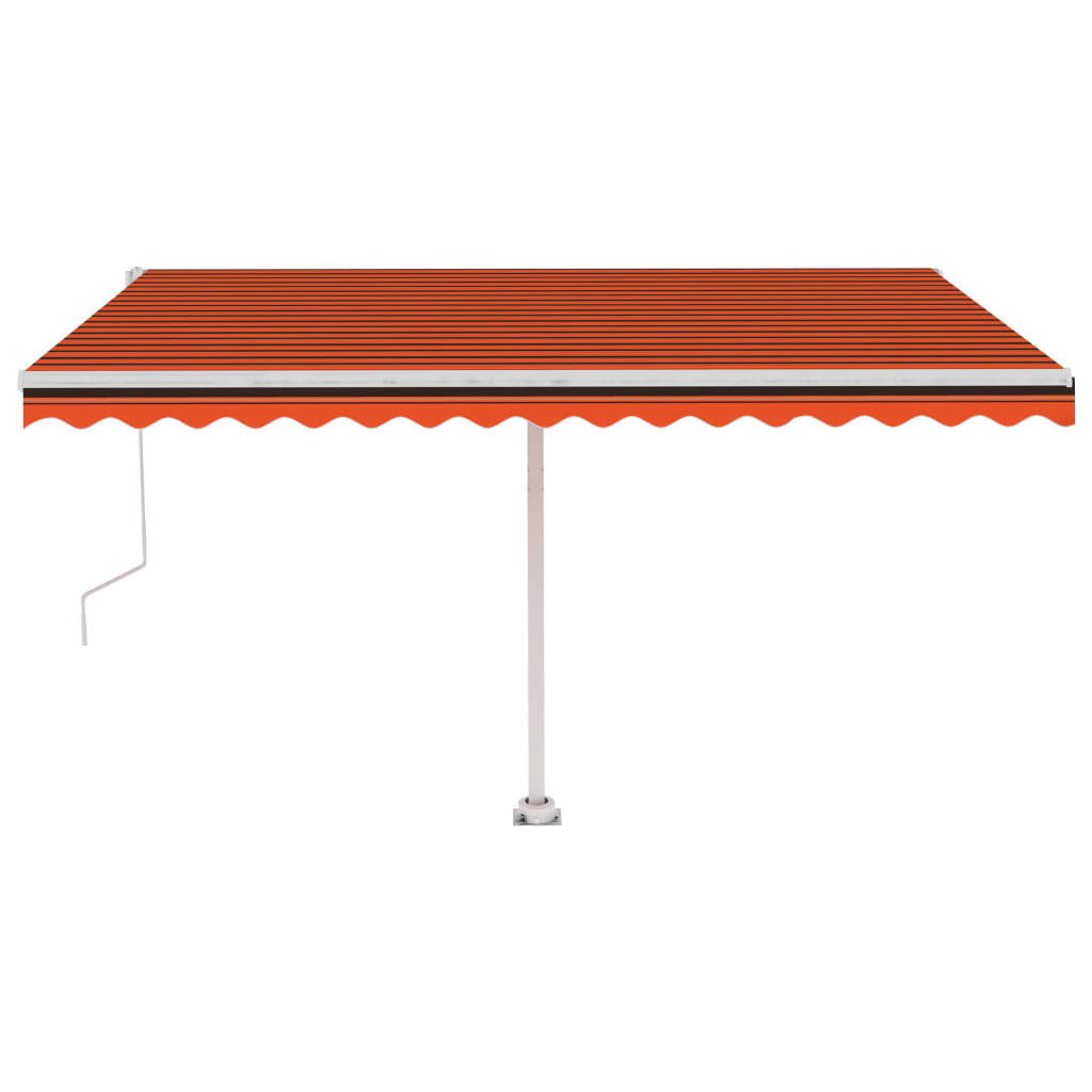 Luifel automatisch met LED windsensor 400x350 cm oranje bruin – afbeelding 2
