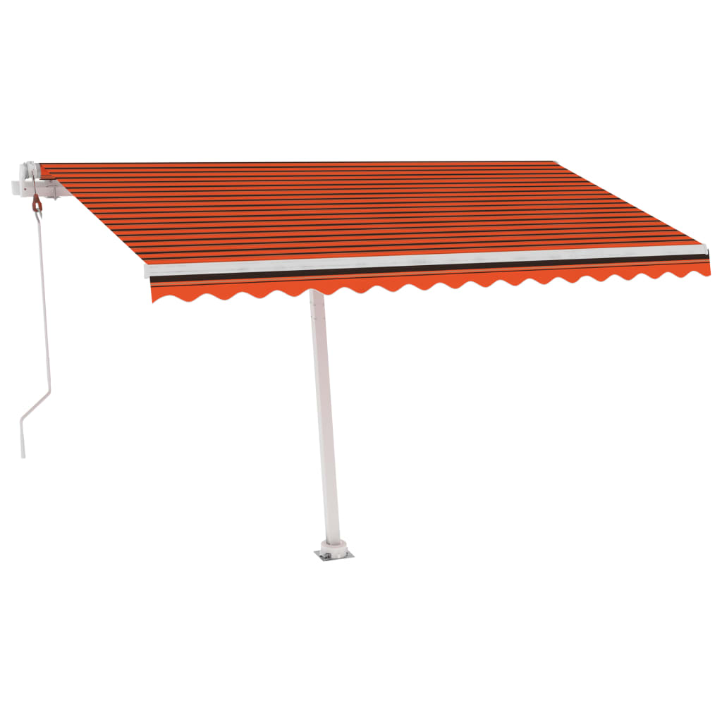 Luifel automatisch met LED windsensor 400x350 cm oranje bruin – afbeelding 3