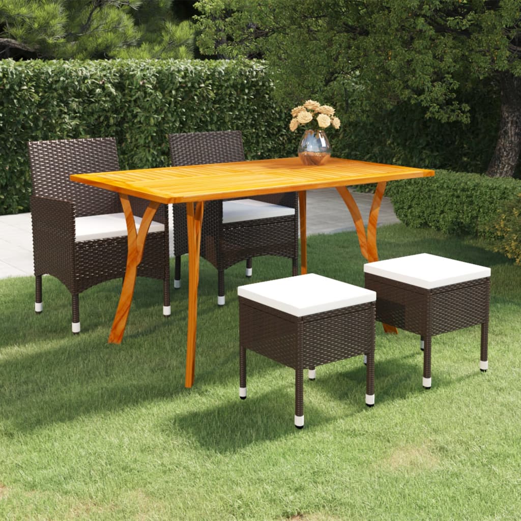 5-delige Tuinset bruin – afbeelding 1