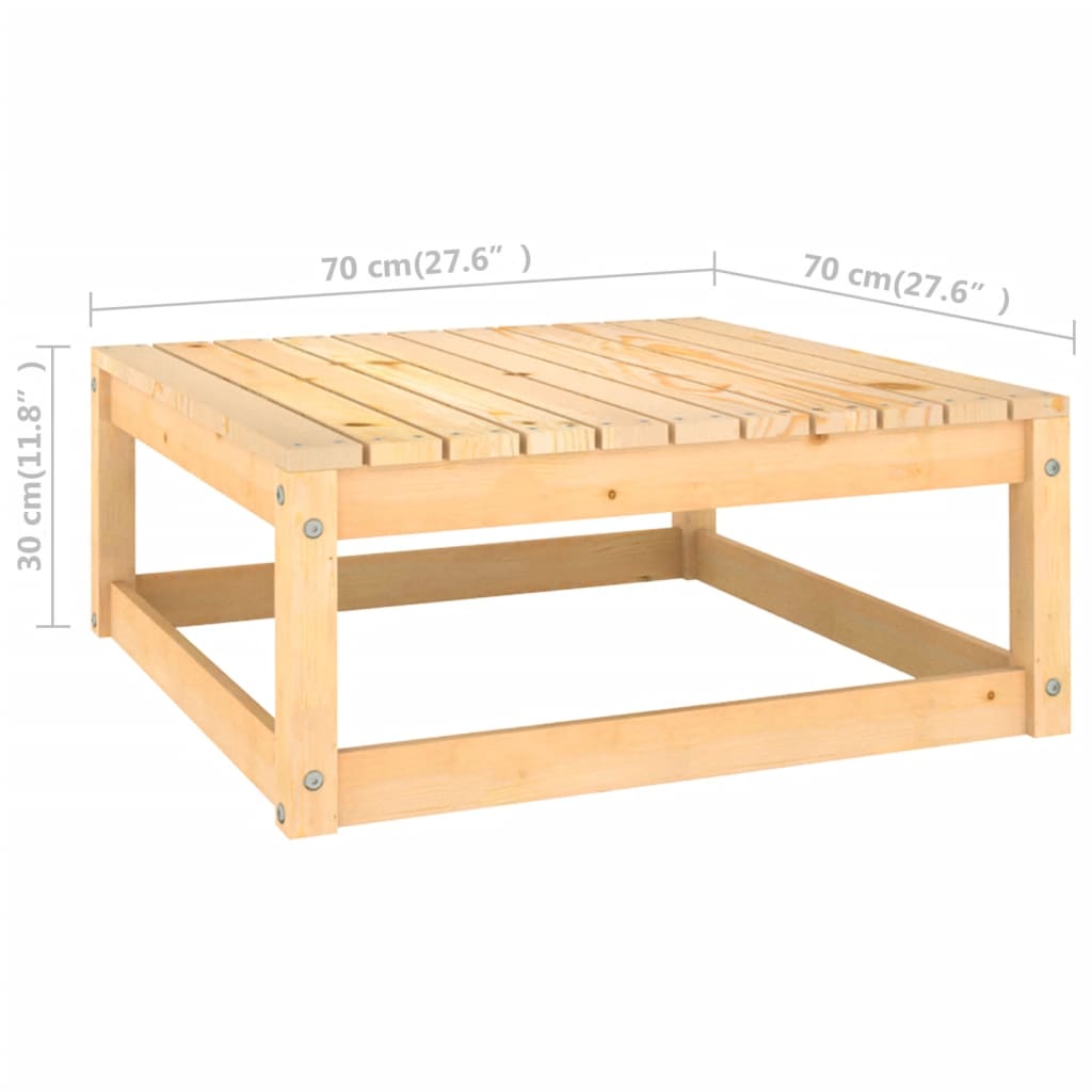 10-delige Loungeset met kussens massief grenenhout – afbeelding 9