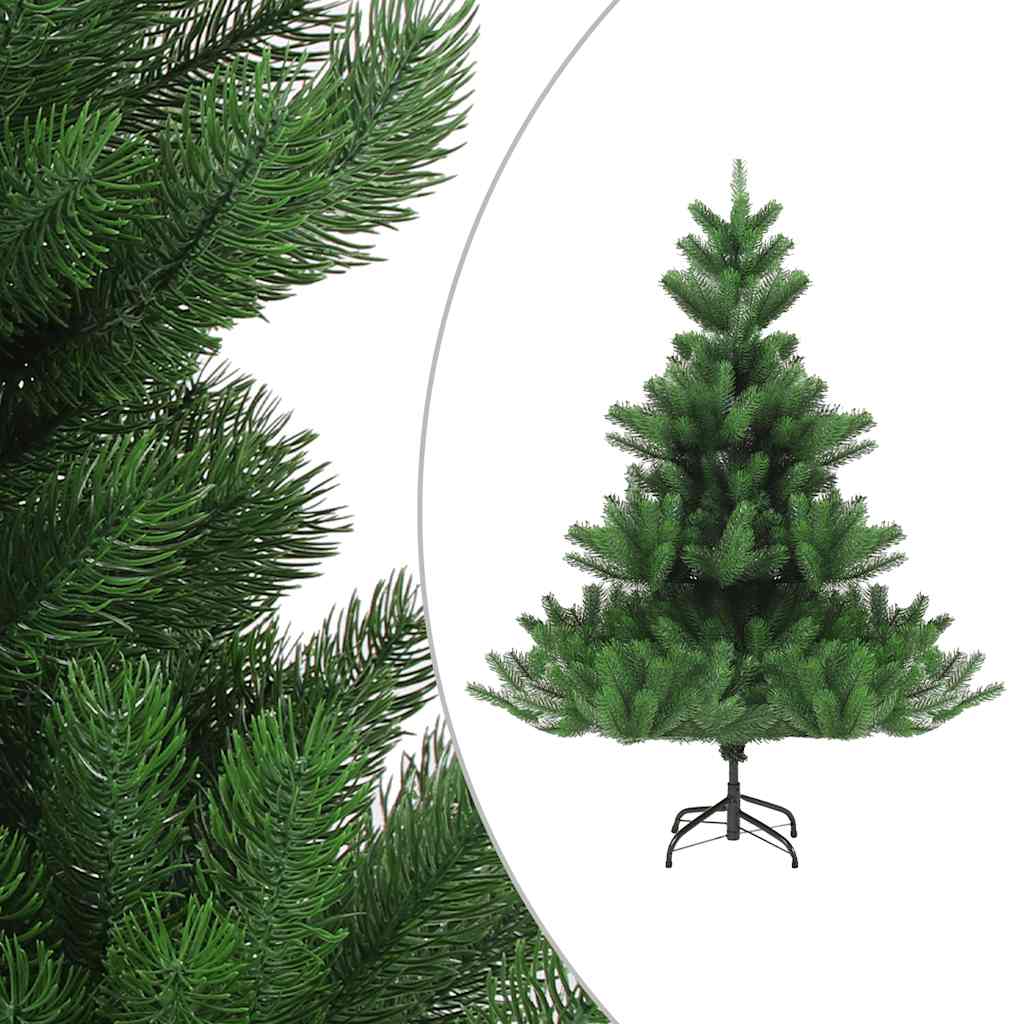 Kunstkerstboom Nordmann met LED's en kerstballen 150 cm groen – afbeelding 2