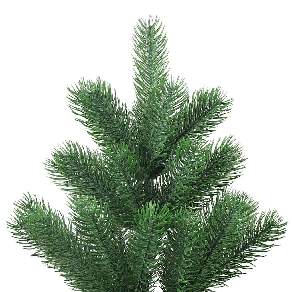 Kunstkerstboom Nordmann met LED's en kerstballen 150 cm groen – afbeelding 4
