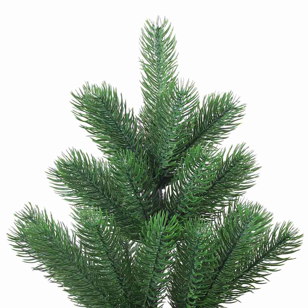 Kunstkerstboom Nordmann met LED's en kerstballen 180 cm groen – afbeelding 4