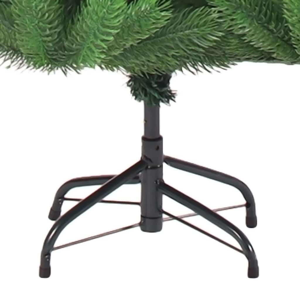 Kunstkerstboom Nordmann met LED's en kerstballen 180 cm groen – afbeelding 5