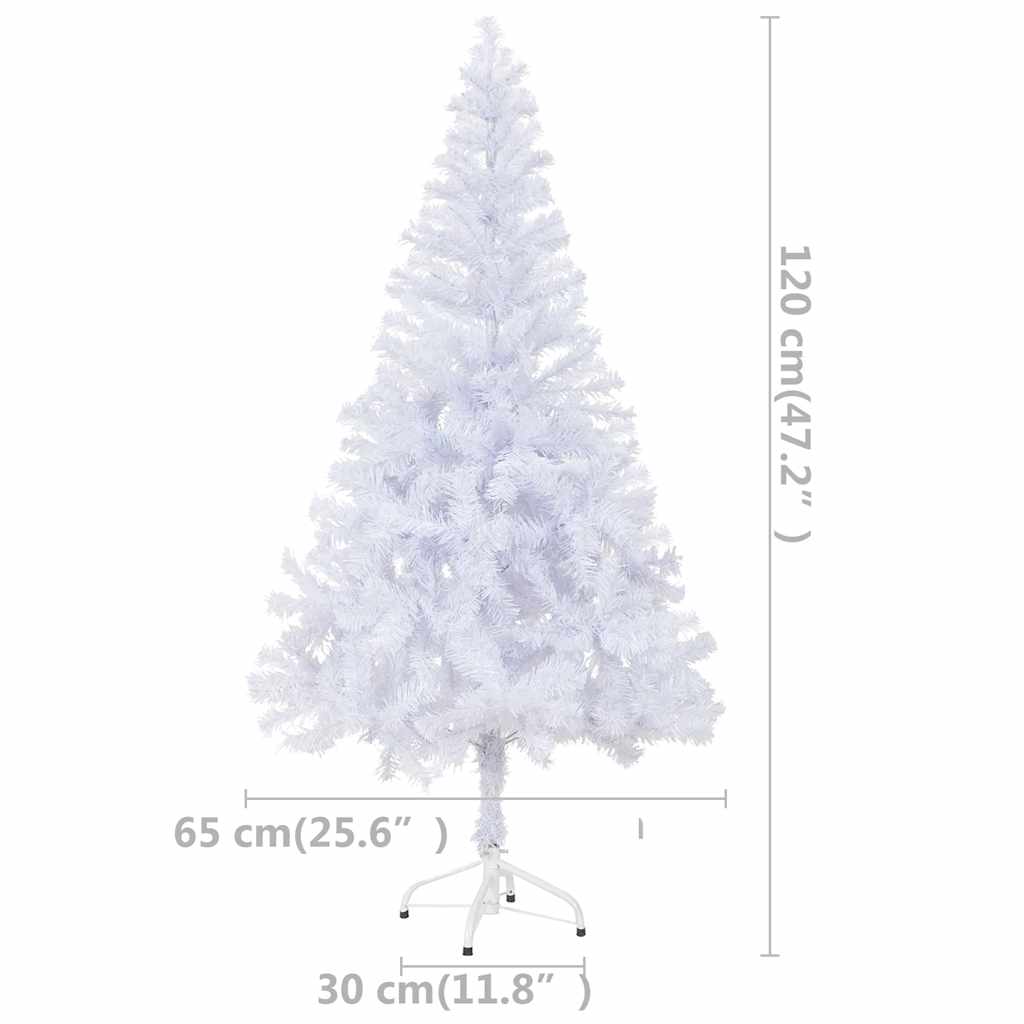 Kunstkerstboom met verlichting en kerstballen 230 takken 120 cm – afbeelding 10
