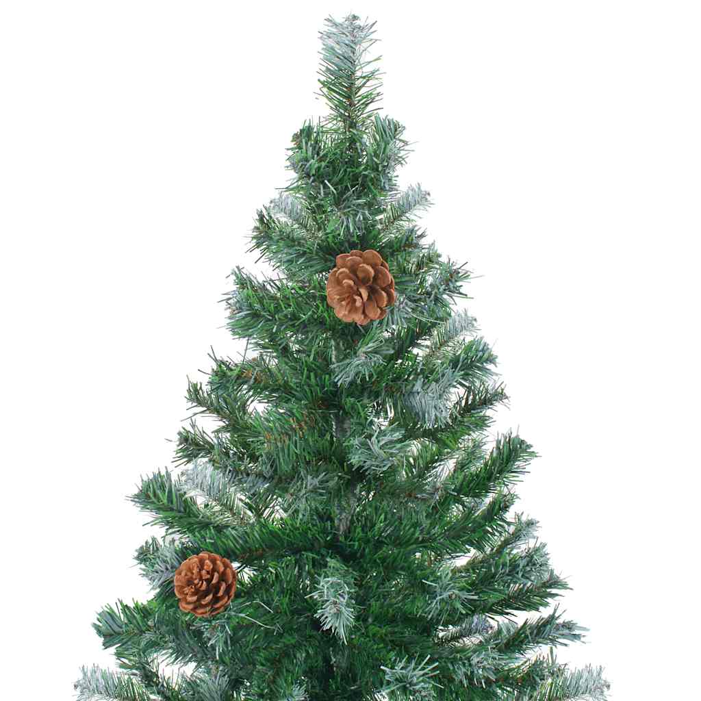 Kunstkerstboom met verlichting kerstballen dennenappels 180 cm – afbeelding 3