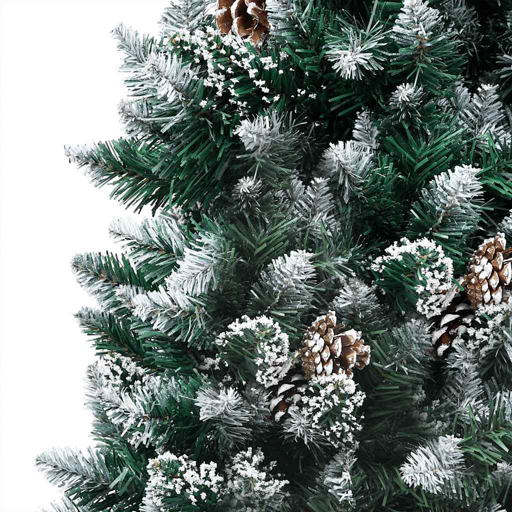 Kunstkerstboom met LED en kerstballen en dennenappels 180 cm – afbeelding 2