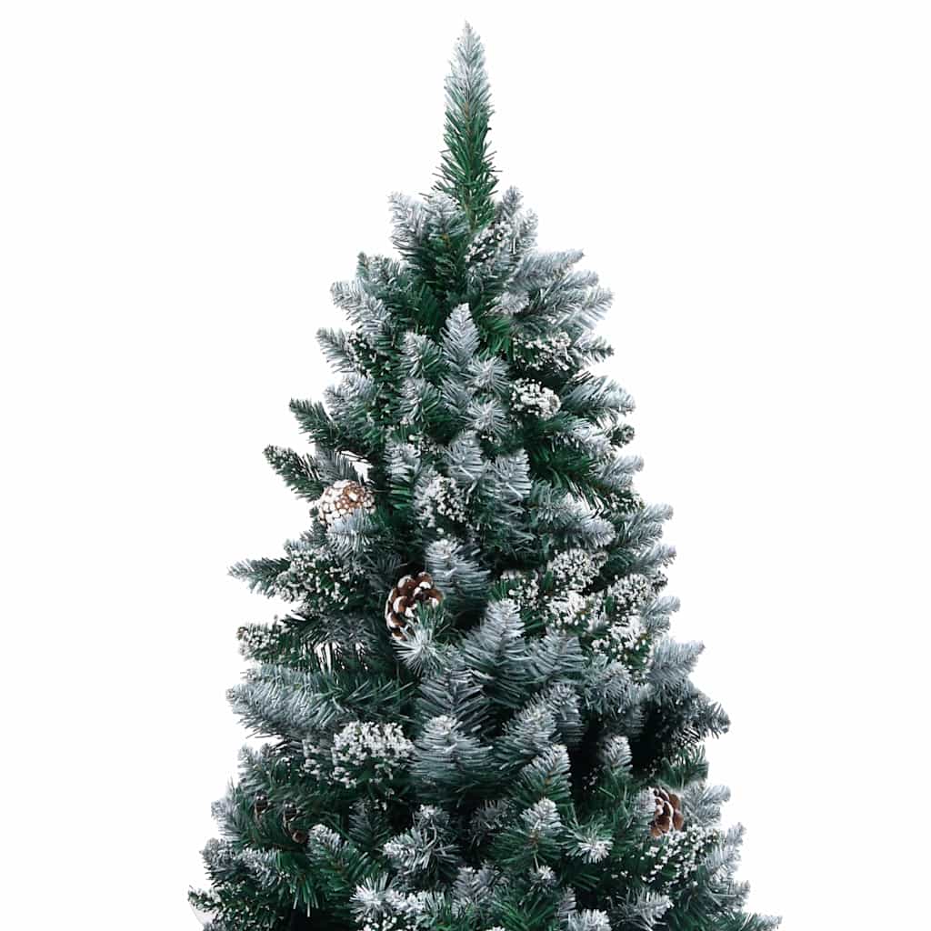 Kunstkerstboom met LED en kerstballen en dennenappels 180 cm – afbeelding 3