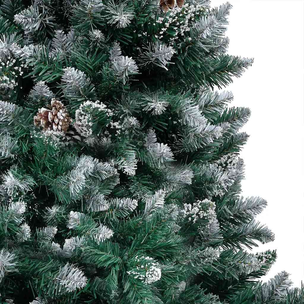 Kunstkerstboom met LED en kerstballen en dennenappels 180 cm – afbeelding 2