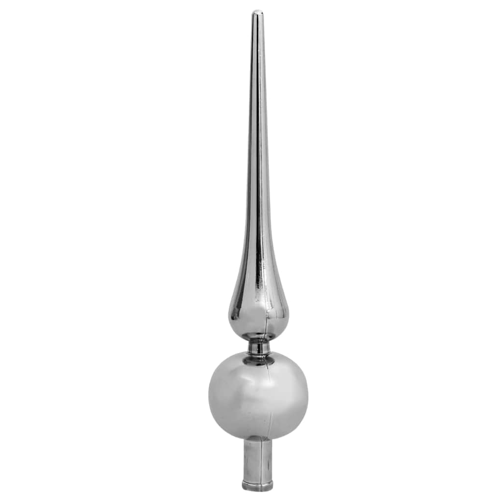 Kunstkerstboom met verlichting en kerstballen 120 cm PVC wit – afbeelding 12