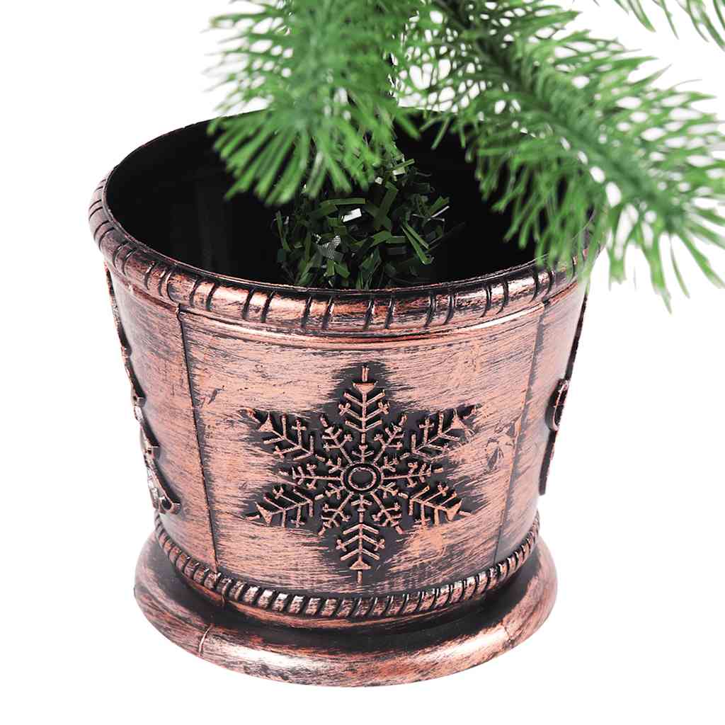 Kunstkerstboom met verlichting en kerstballen 65 cm groen – afbeelding 4