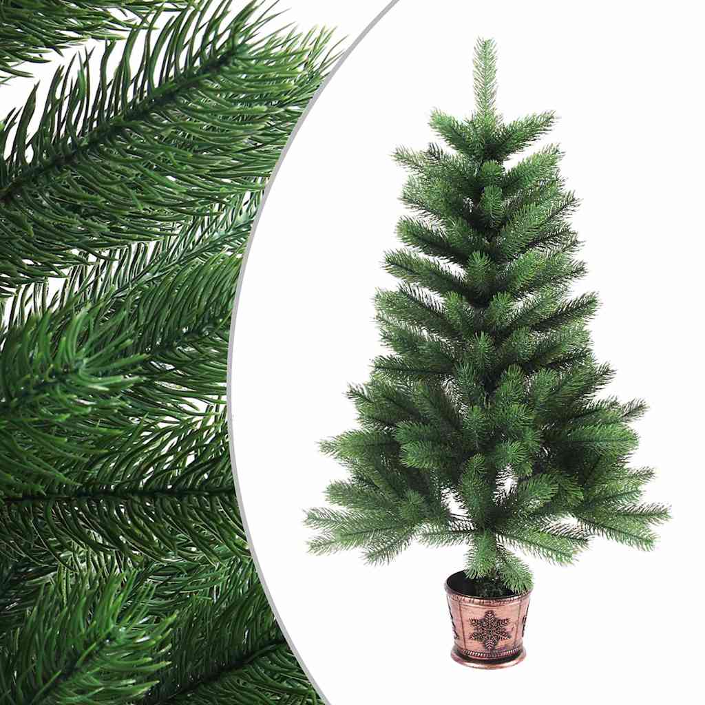 Kunstkerstboom met verlichting en kerstballen 90 cm groen – afbeelding 2