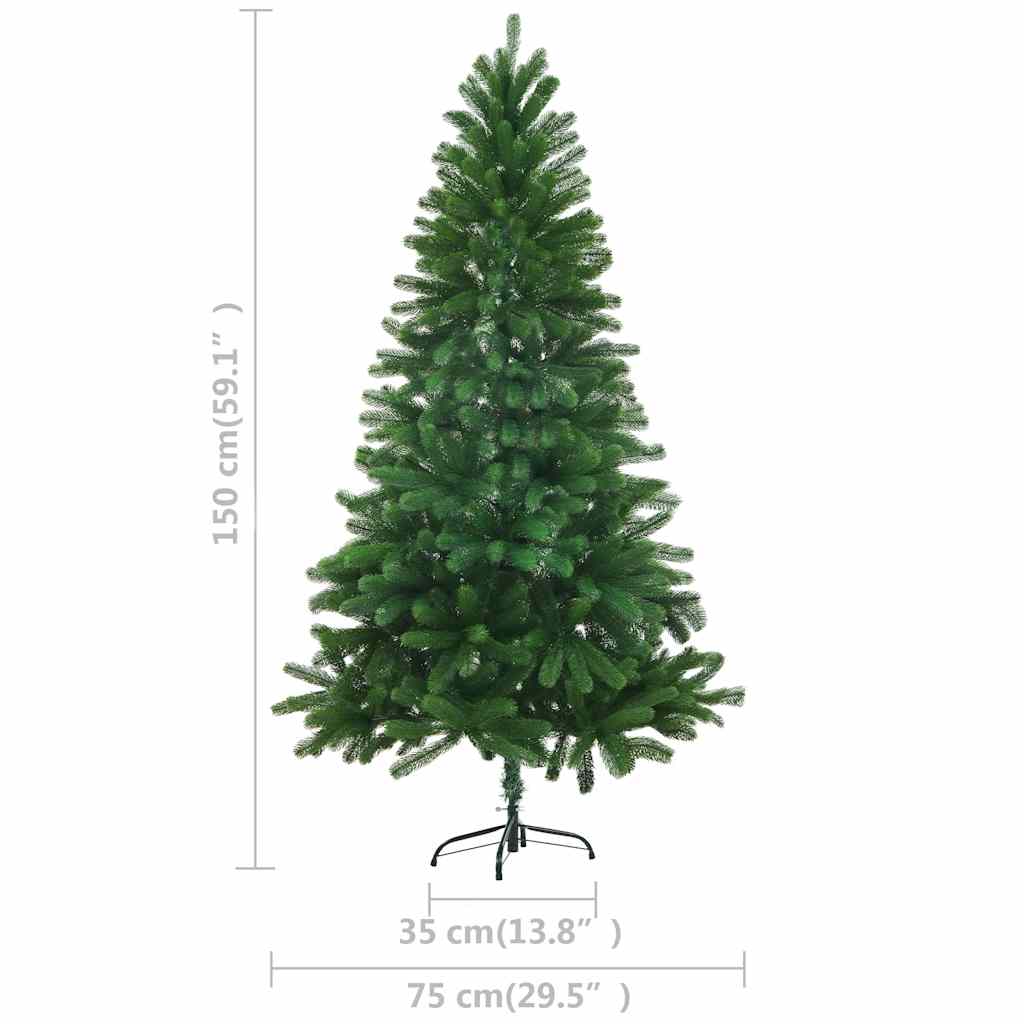 Kunstkerstboom met verlichting en kerstballen 150 cm groen – afbeelding 12