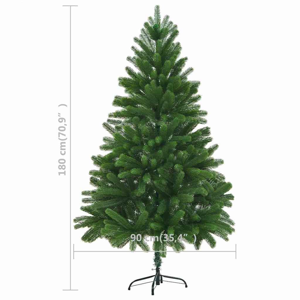 Kunstkerstboom met verlichting en kerstballen 180 cm groen – afbeelding 12