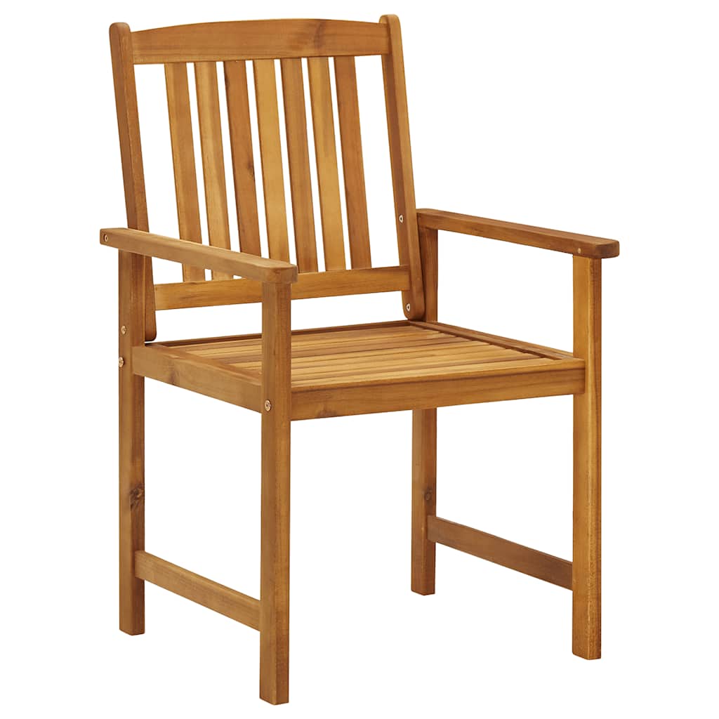 Tuinstoelen 8 st massief acaciahout – afbeelding 2