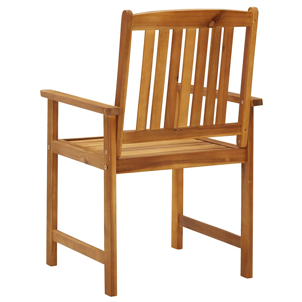 Tuinstoelen 8 st massief acaciahout – afbeelding 3