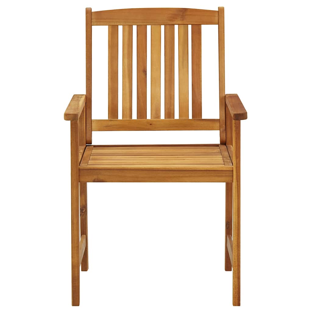 Tuinstoelen 8 st massief acaciahout – afbeelding 4