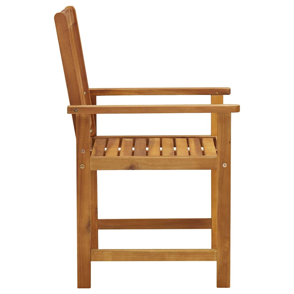 Tuinstoelen 8 st massief acaciahout – afbeelding 5