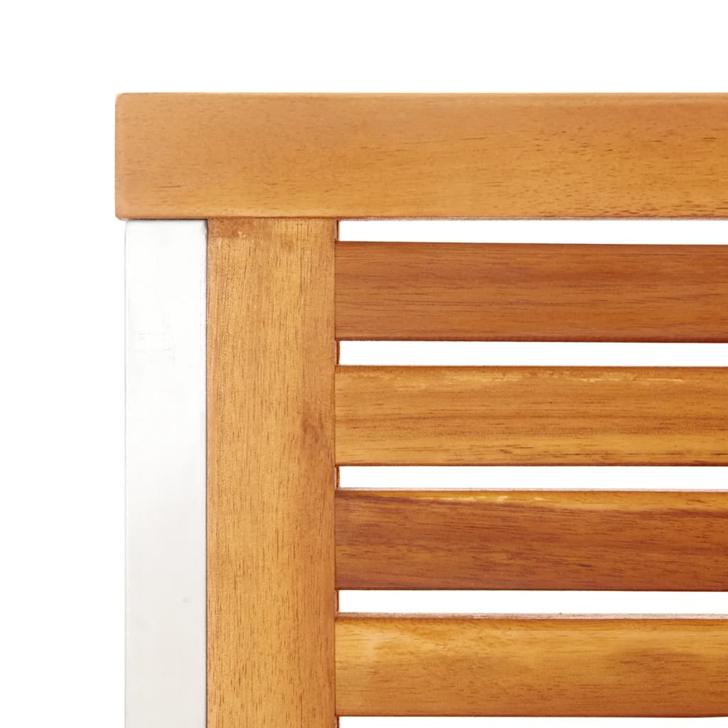 Tuinstoelen 4 st met kussens massief acaciahout – afbeelding 8