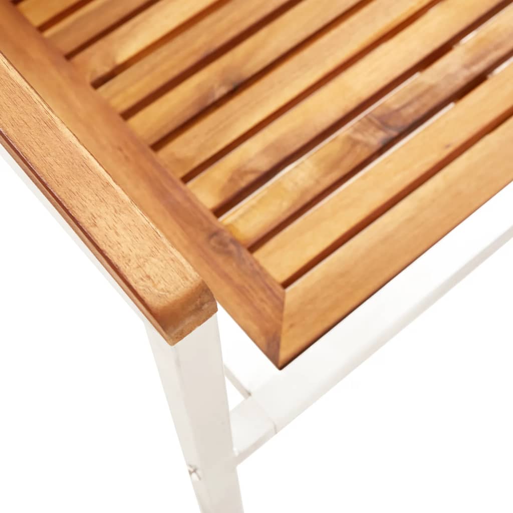 Tuinstoelen 4 st met kussens massief acaciahout – afbeelding 9