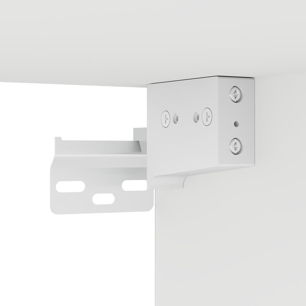8-delige Tv-meubelset bewerkt hout wit – afbeelding 11