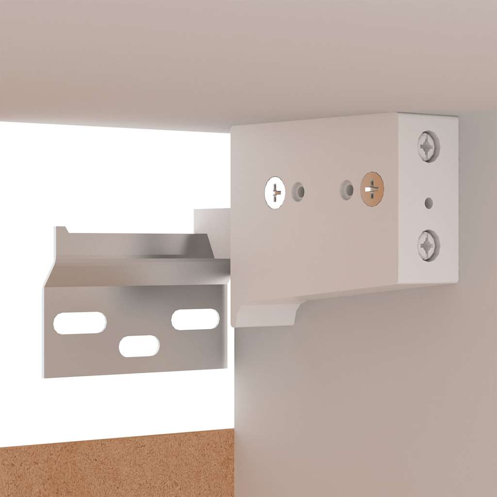 8-delige Tv-meubelset bewerkt hout wit – afbeelding 10